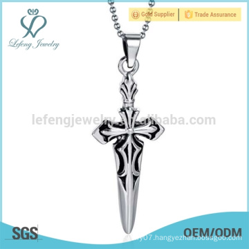 Hot sale stainless steel israel orthodox silver cross pendant